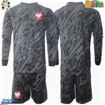 Polen Keeper Bortedraktsett Barn EM 2024 Langermet (+ Korte bukser)